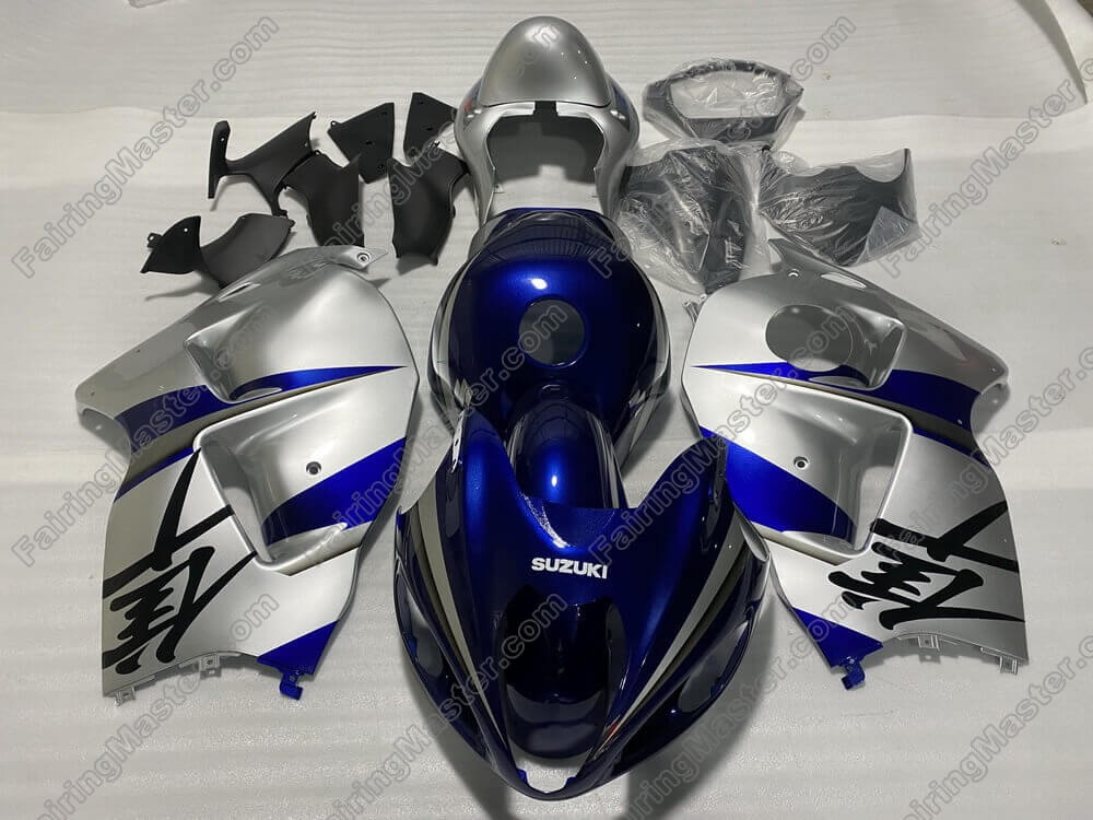 (image for) Injection molding fairing kits fit for Suzuki GSXR 1300 Hayabusa 1999 - 2007 blue silver 257