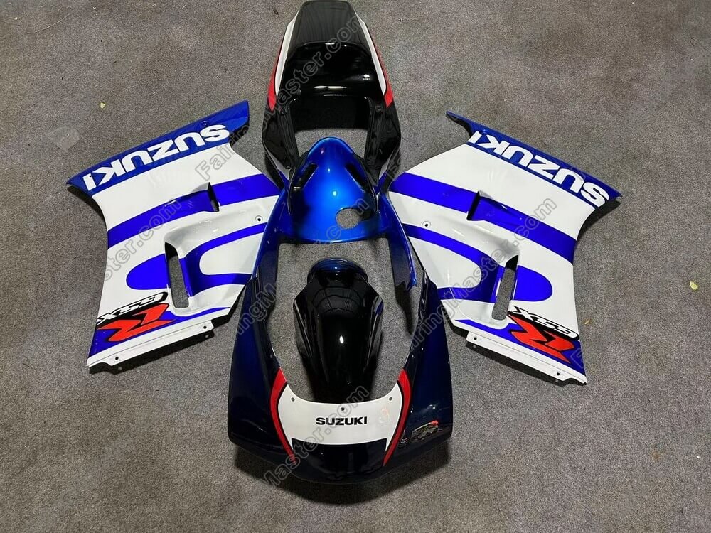 (image for) Handcrafted compression molding fairing kits fit for Suzuki RGV250 VJ22 1990 - 1995 blue white black 107 - Click Image to Close