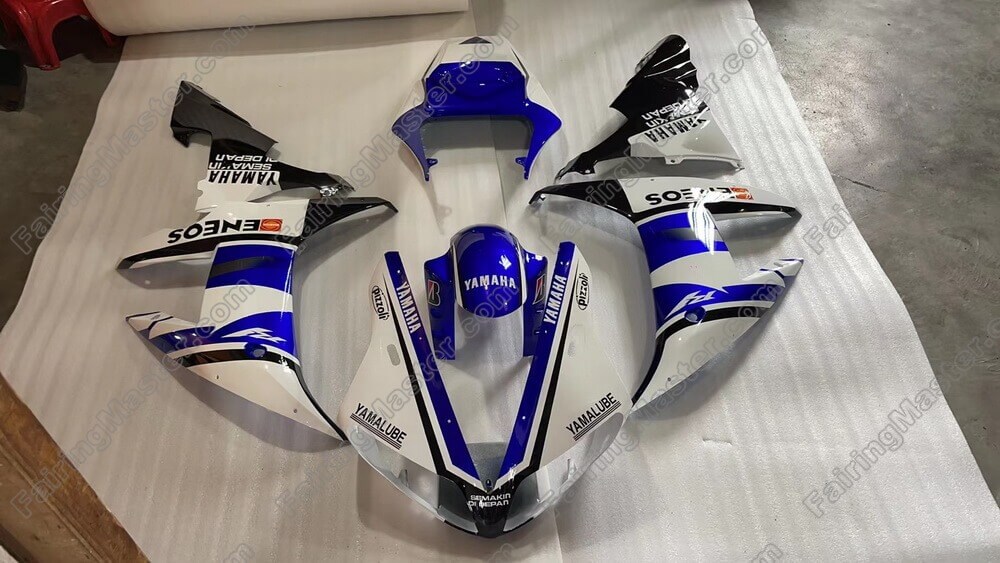 (image for) Injection molding fairing kits fit for Yamaha YZF 1000 R1 2002 2003 blue white black 194