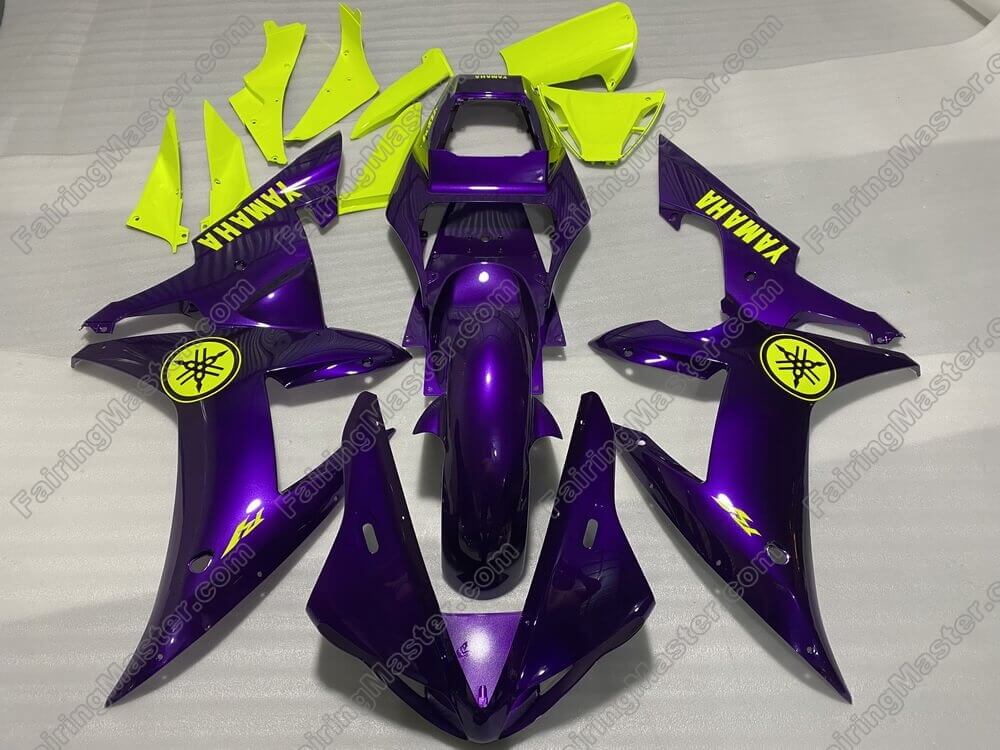 (image for) Injection molding fairing kits fit for Yamaha YZF 1000 R1 2002 2003 fluorescent green purple 195