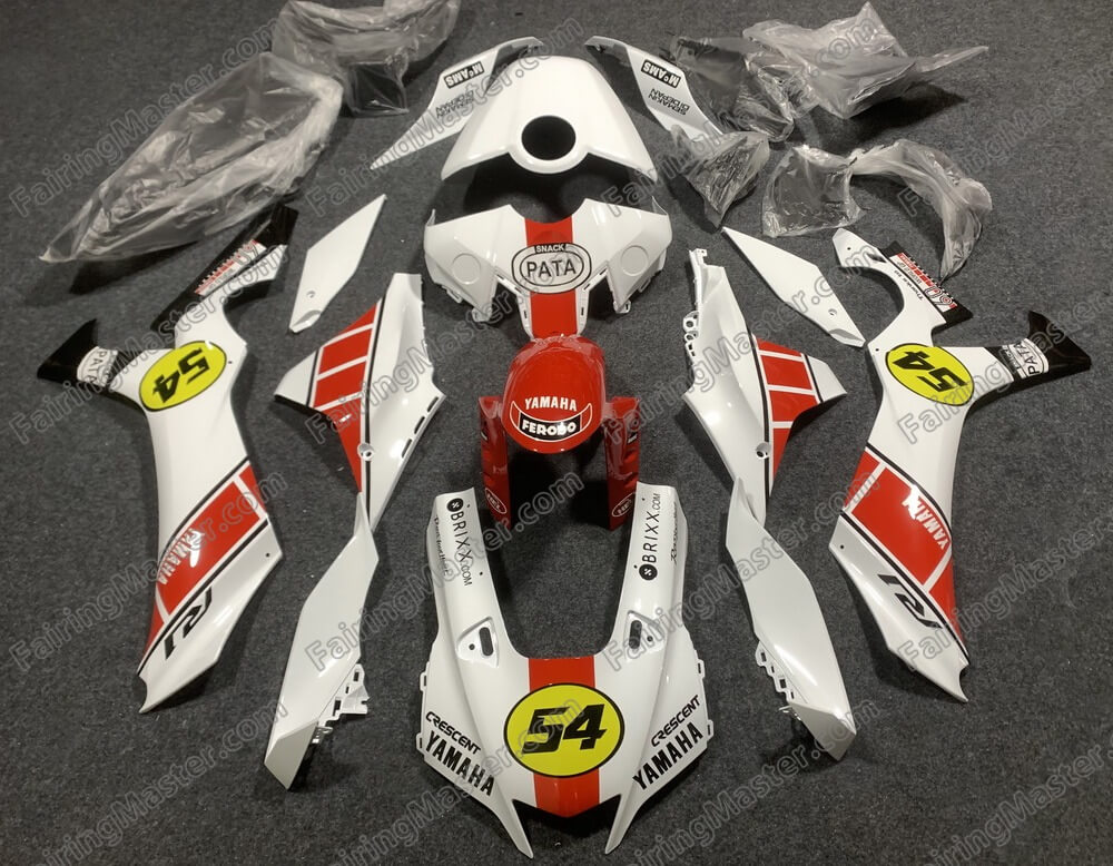 (image for) Fairing kit fit for Yamaha YZF 1000 R1 2020 2021 2022 White Red 147