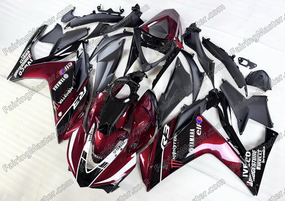 (image for) Fairing kit fit for Yamaha YZF R3 2014-2018 or R25 2015-2017 124