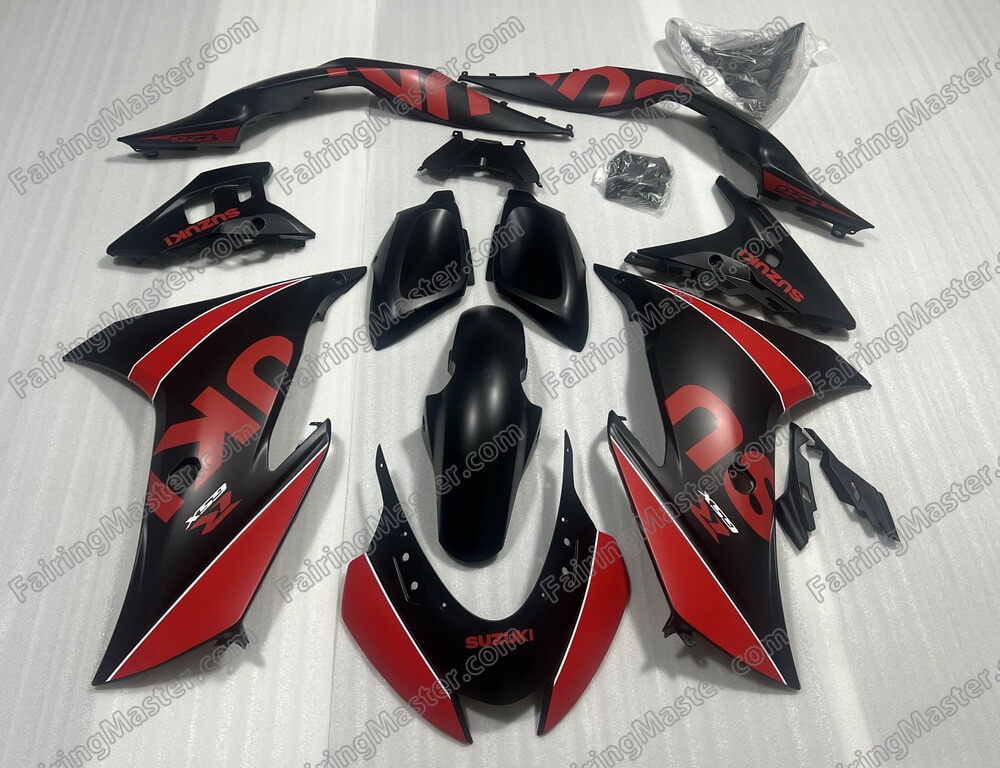 (image for) Fairing kit fit for Suzuki GSX-R 125 2017-2024 matte black red 110