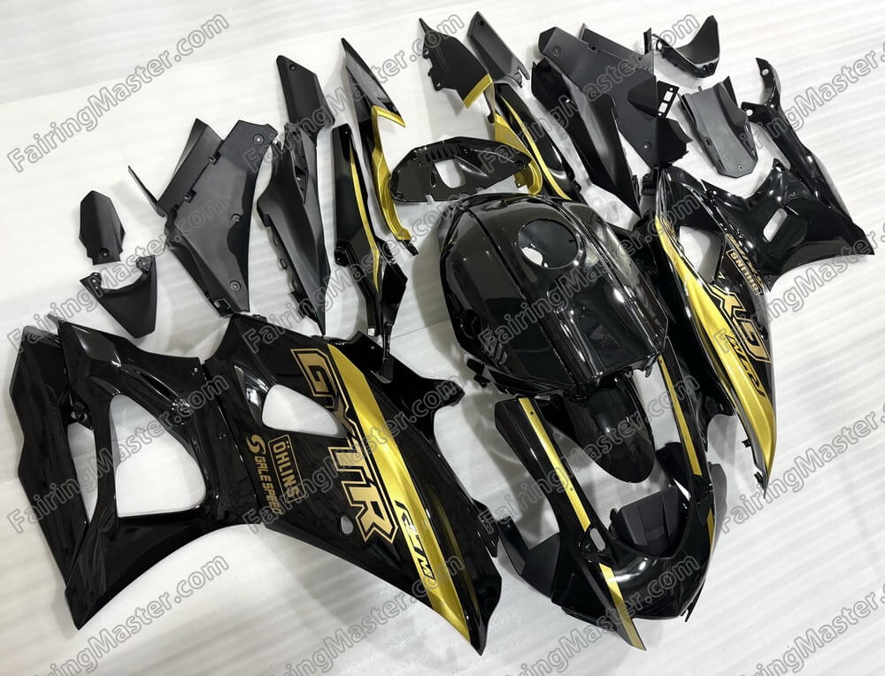 (image for) Fairing kit fit for Yamaha YZF R7 2022 2023 black golden 108