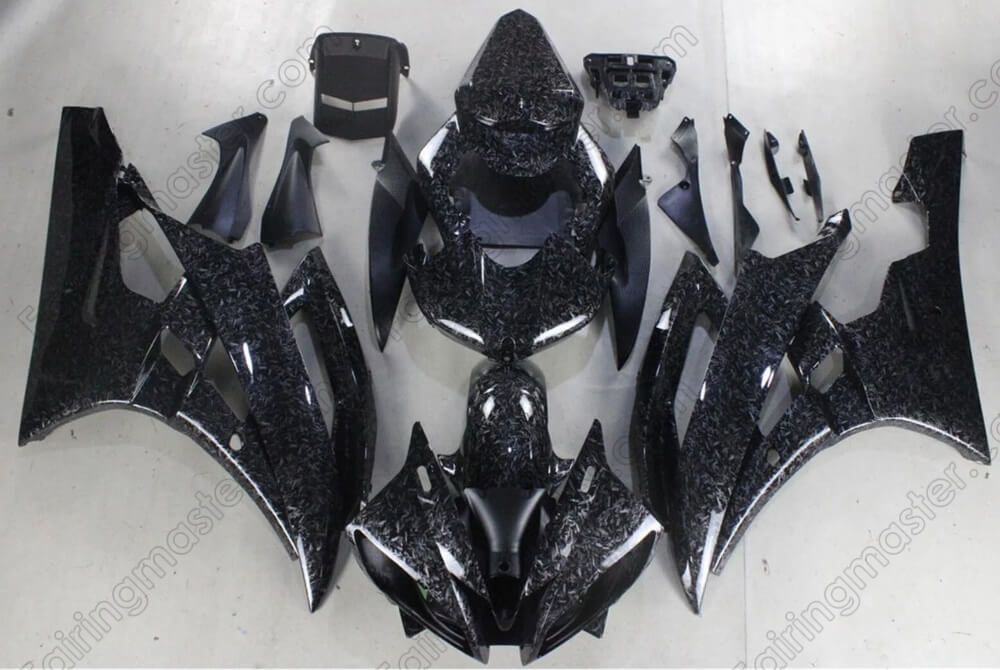 (image for) Injection molding fairing kits fit for Yamaha YZF 600 R6 2006 2007 forged carbon fiber look 253