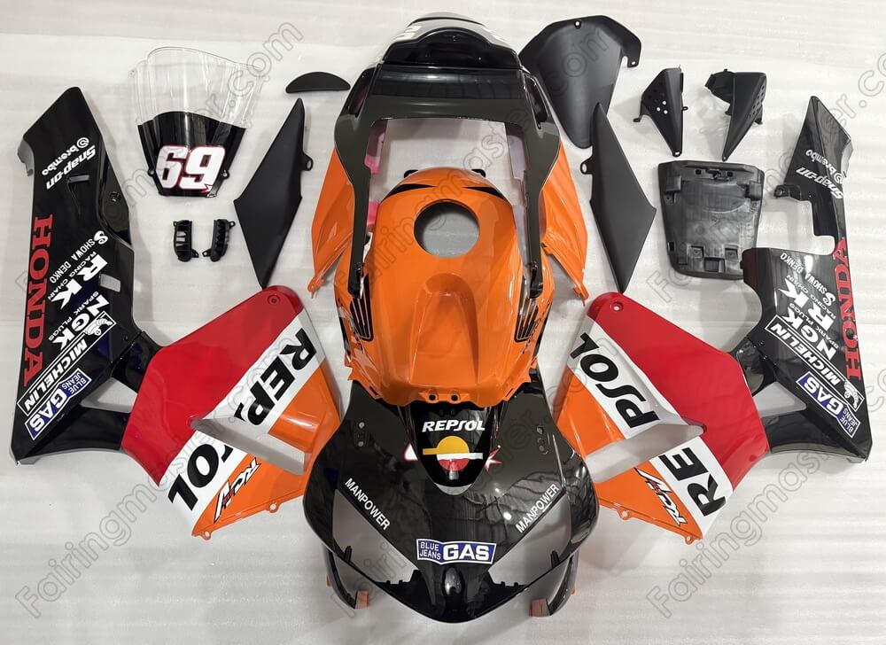 (image for) Fairing kit fit for honda CBR600RR F5 2003 2004 red orange black 339