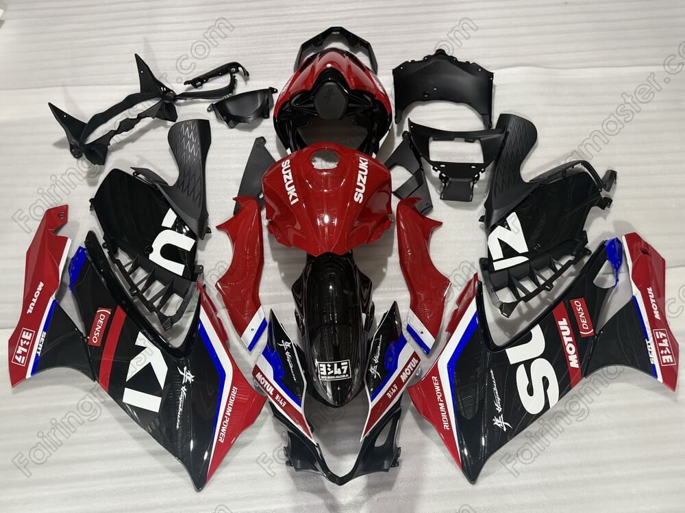 (image for) Fit for Suzuki GSXR 1300 Hayabusa 2021 2022 2023 2024 fairing kit red black blue 113