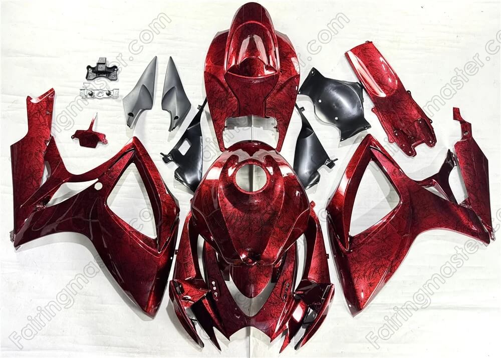 (image for) COPY Fairing kits fit for Suzuki GSXR 600 750 K6 2006 2007 forged carbon fiber look 361