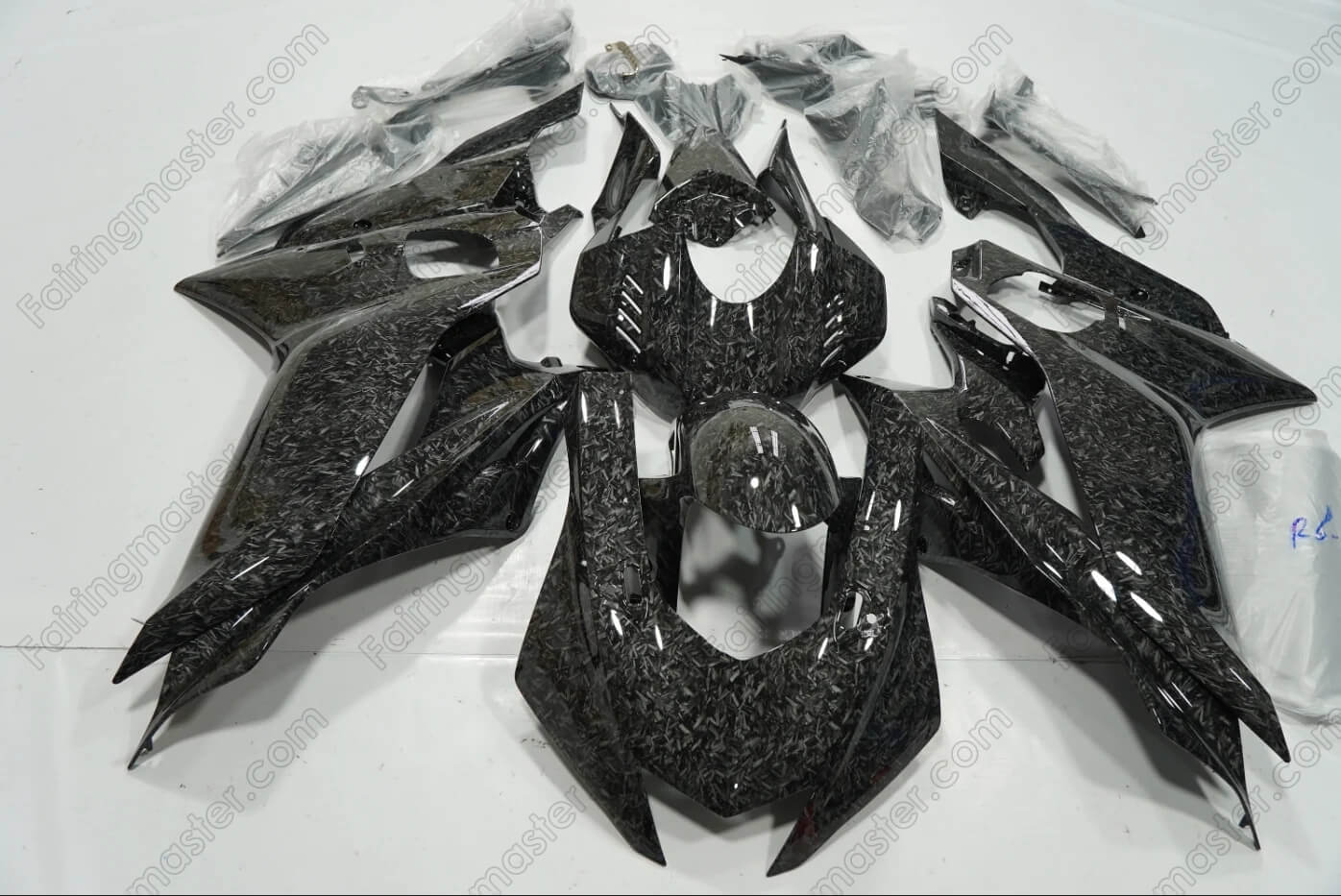 (image for) Injection molding fairing kits fit for Yamaha YZF R6 2017-2022 forged carbon fiber look 178
